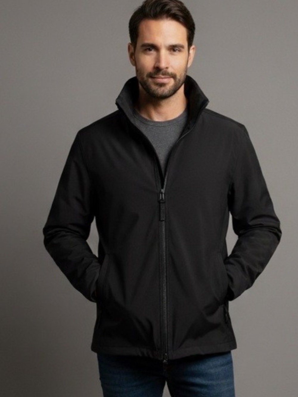 Prada Sport Jet Black Gore-Tex Jacket Men's Size 56